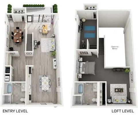 Floor plan for 2 beds, 2 baths, 2016 sqft